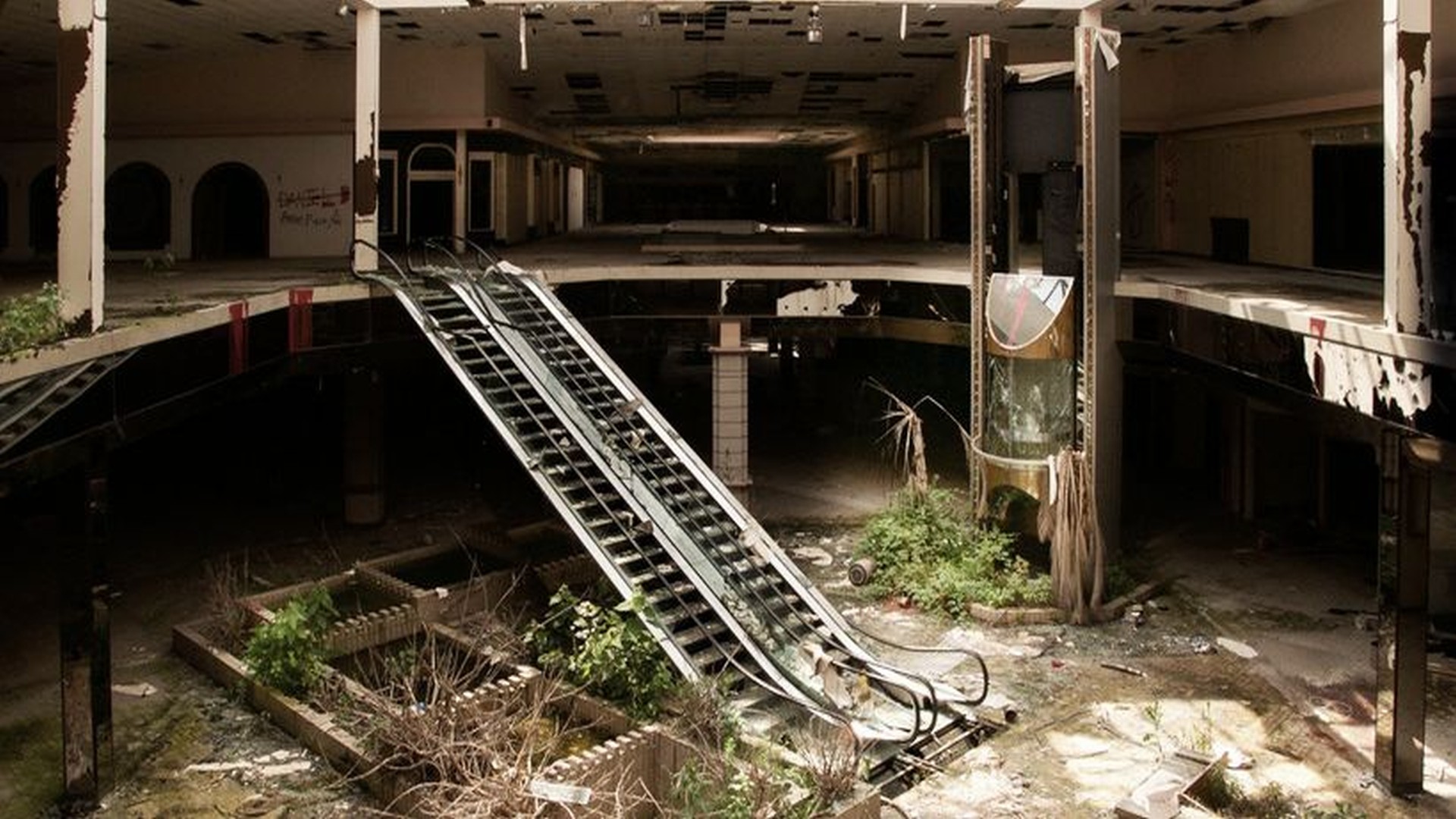 abandoned mall