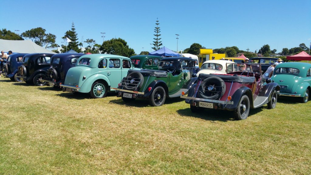 Various Morris vintage vehicles