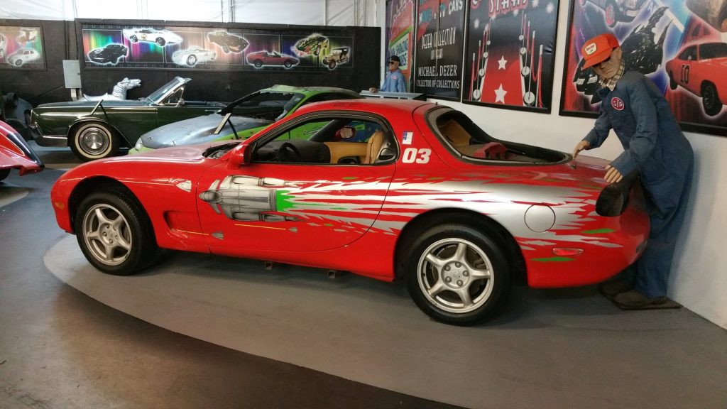 Famous cars at the Hollywood Cars Museum in Las Vegas