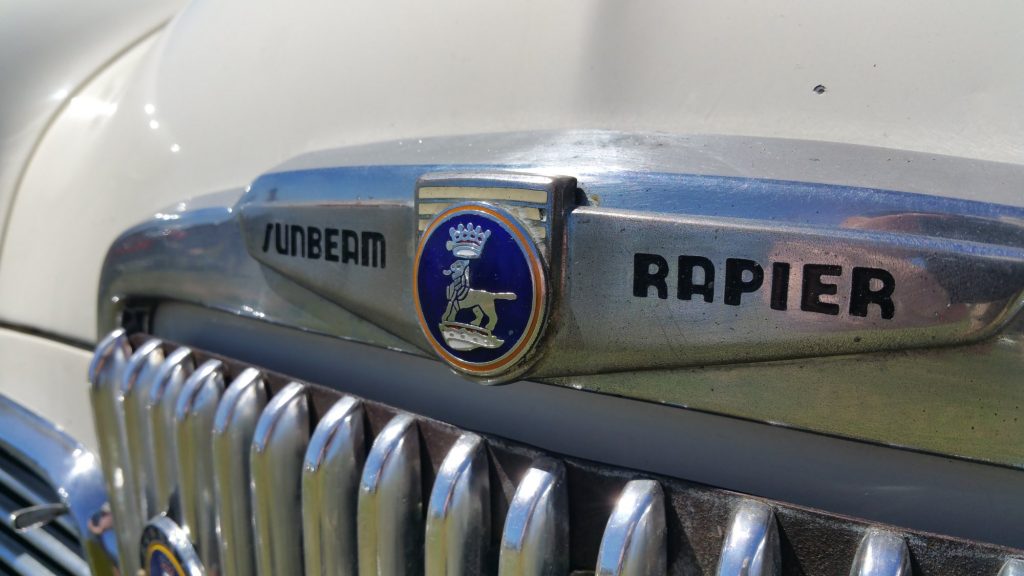1963 Sunbeam Rapier grille and badge
