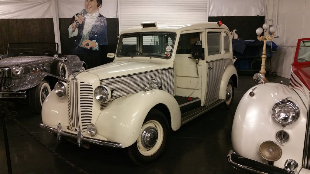 London taxi redecorated and owned by Liberace, which he used to pick up guests from the airport