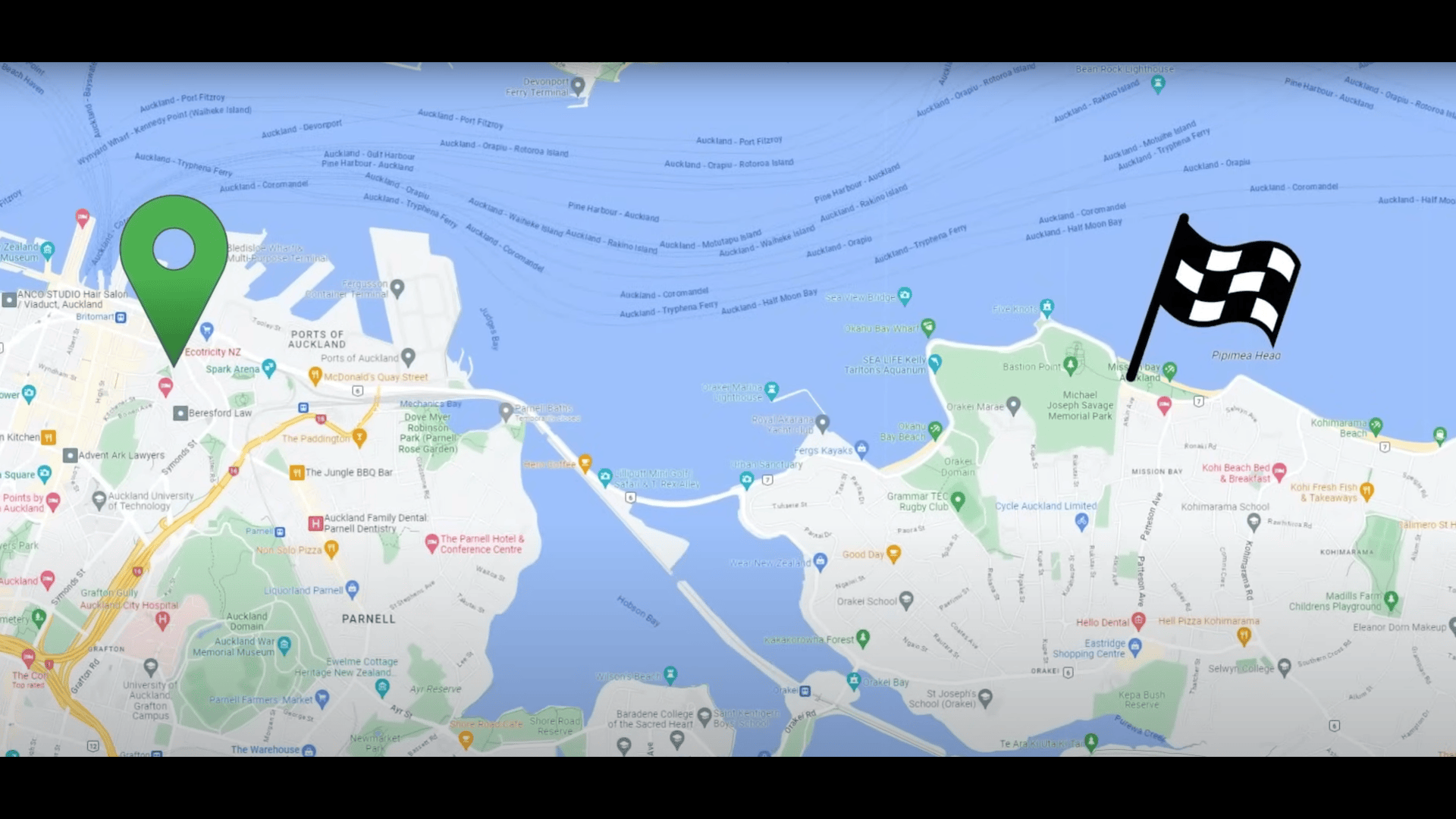 Map of the Race Route